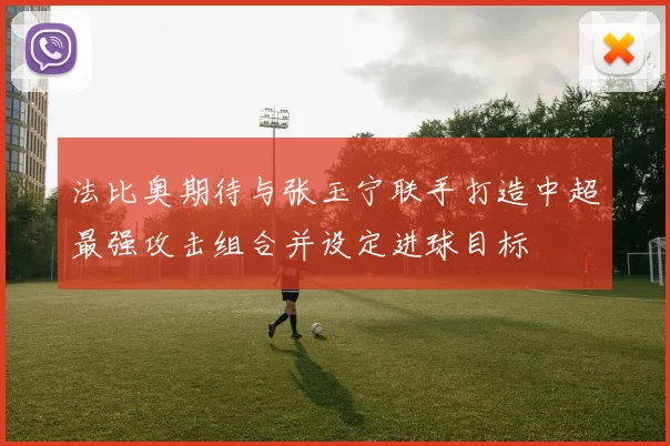 法比奥期待与张玉宁联手打造中超最强攻击组合并设定进球目标